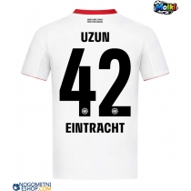 Moški Nogometni dresi Eintracht Frankfurt Can Uzun #42 Gostujoči 2025-26 Kratek Rokav